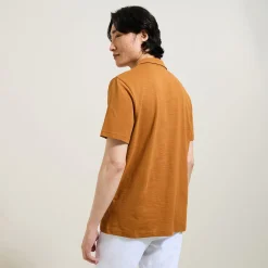 Online Polo met korte mouwen, borduursel op de borst en h Polo