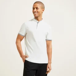 Best Sale Polo met korte mouwen en mao-kraag in piquékatoen Polo