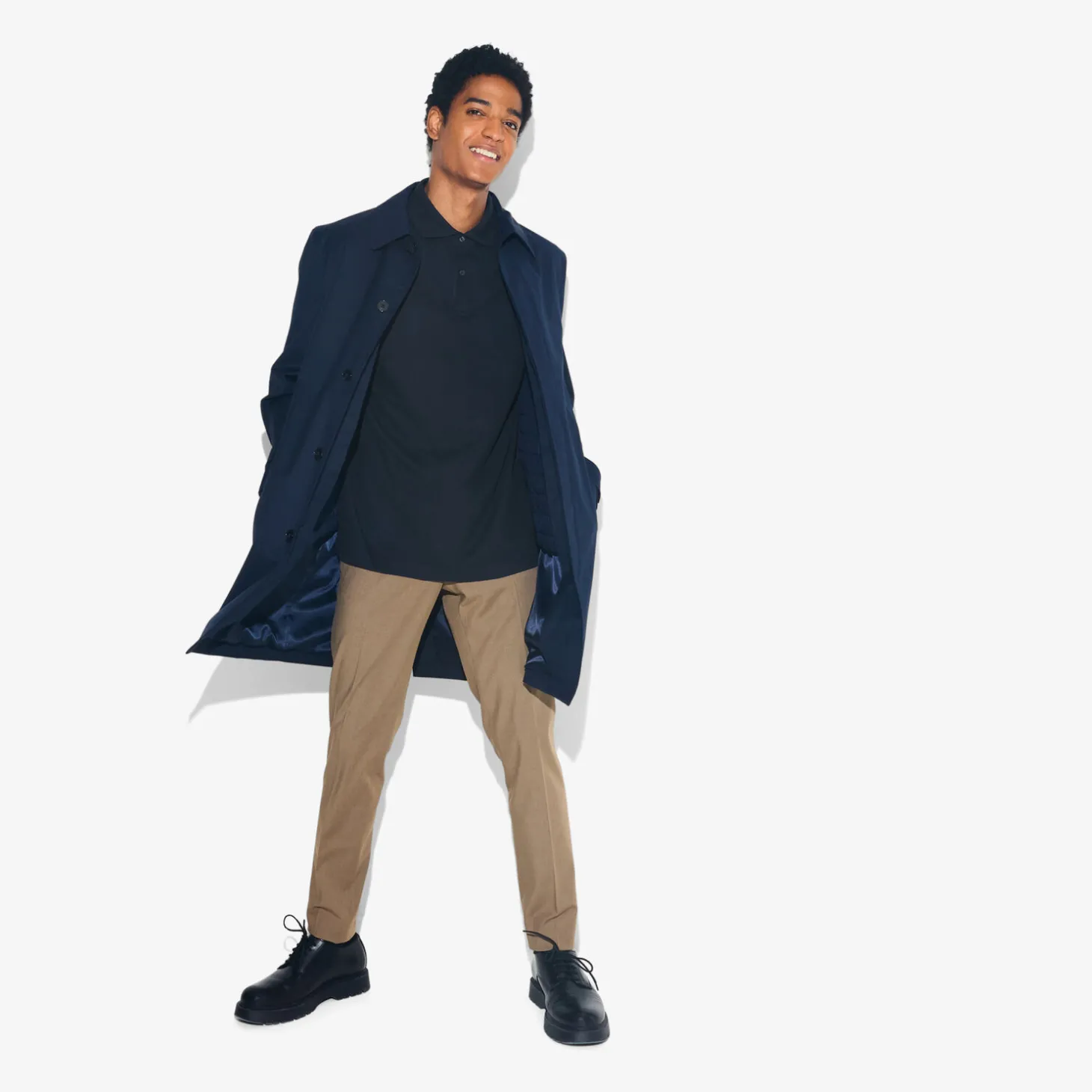 Sale Polo met korte mouwen, visgraatmotief en Italiaans Polo