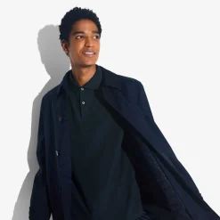 Sale Polo met korte mouwen, visgraatmotief en Italiaans Polo