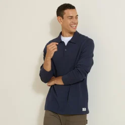 Hot Polo met lange mouwen en relax snit Polo