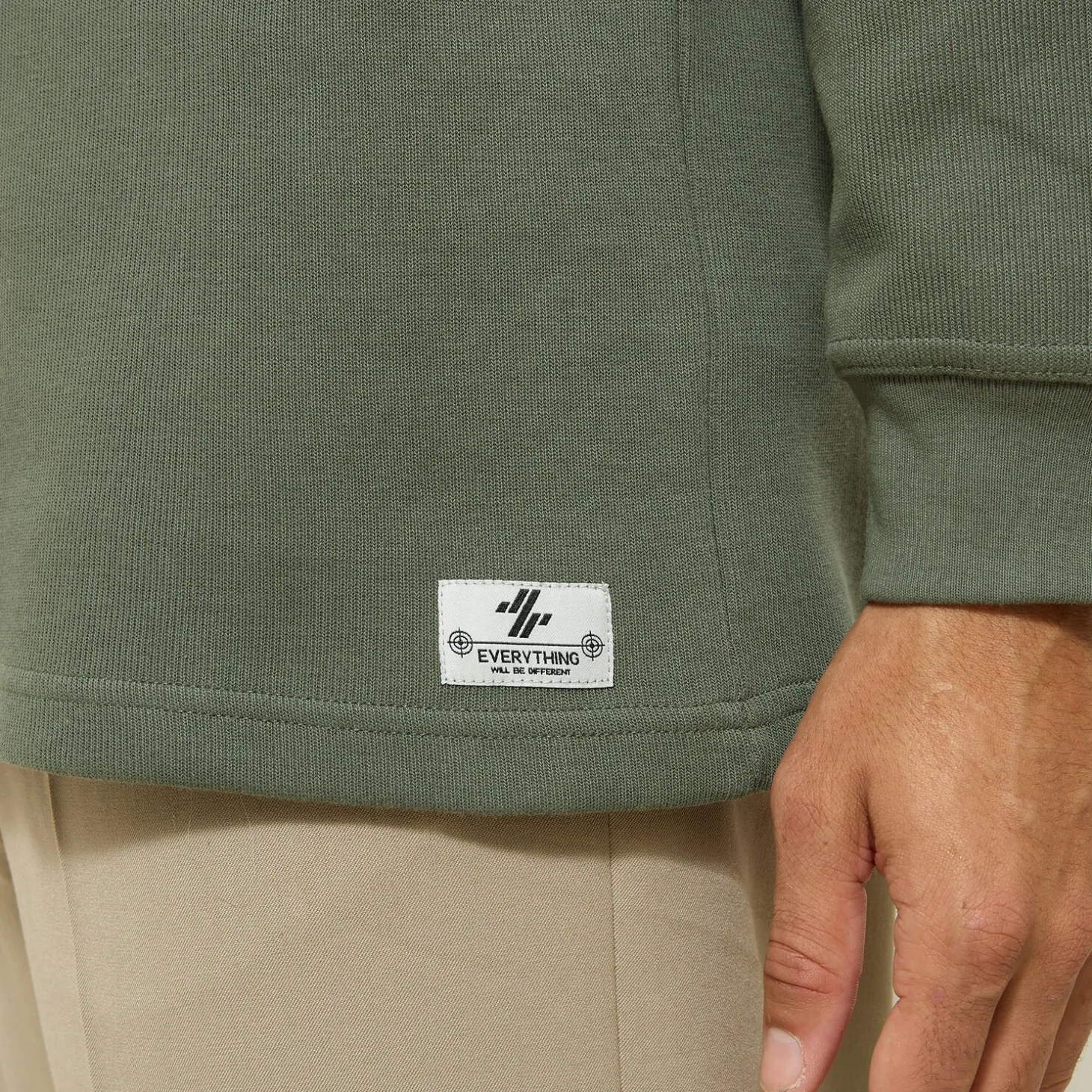 Sale Polo met lange mouwen en relax snit Polo