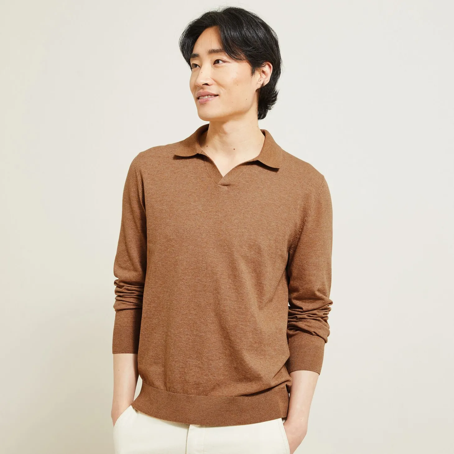 Online Polotrui resortkraag, lange mouwen Trui