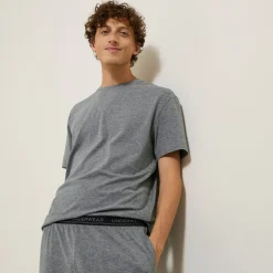 Outlet Pyjamaset van effen stof Pyjama