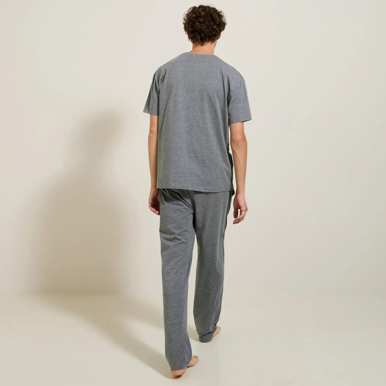 Outlet Pyjamaset van effen stof Pyjama