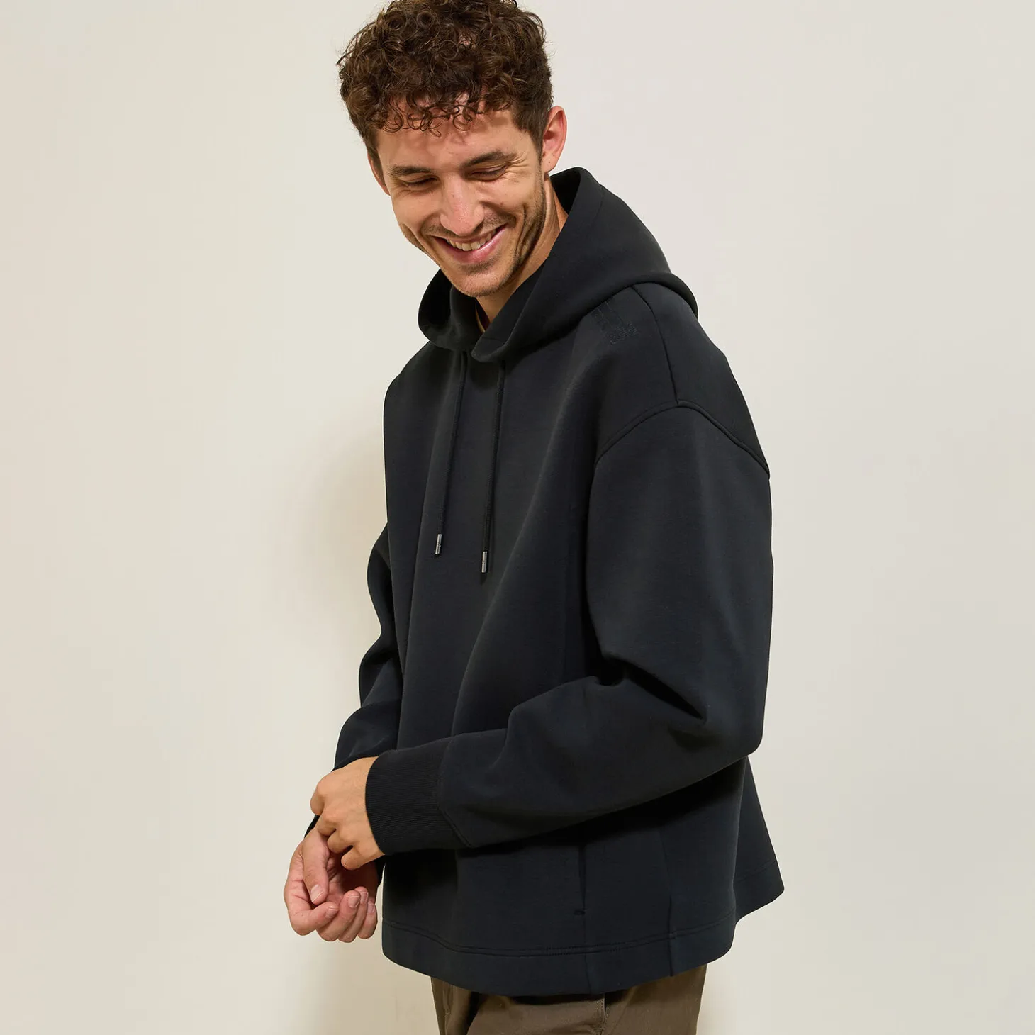 Sale Rechtvallende oversized sweater met kap Sweater