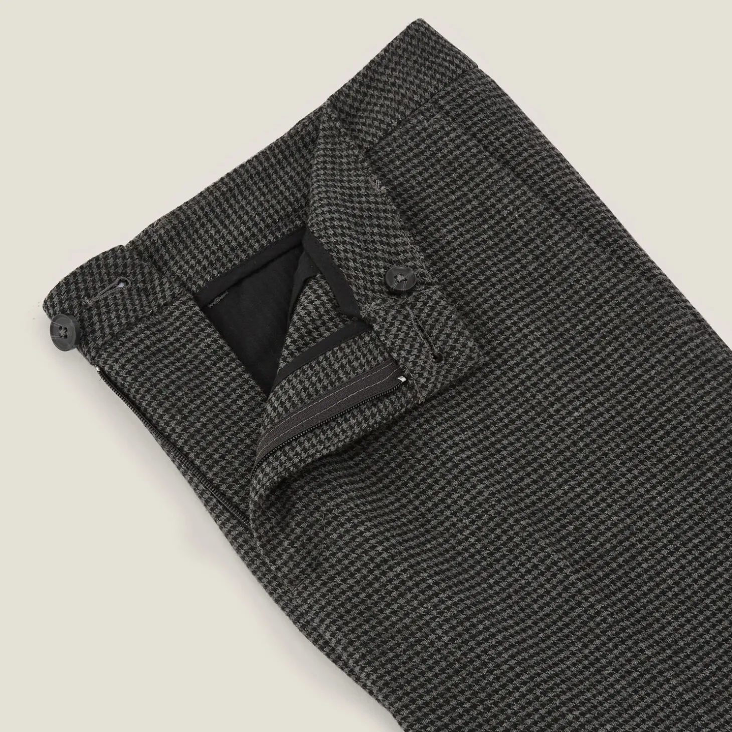 Hot Regular broek met pied-de-puce-motief Broek