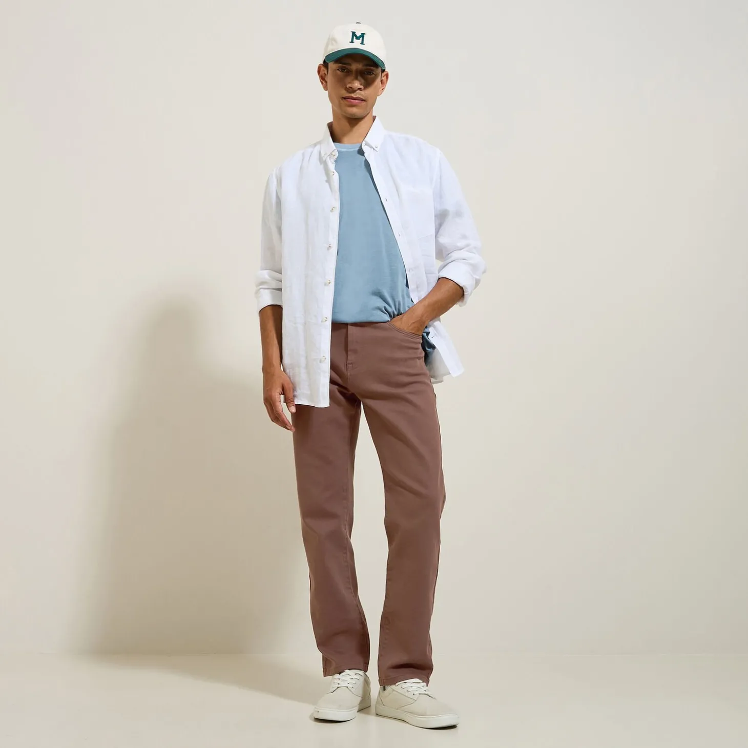 Sale Regular broek met vijf zakken Broek Chino|Broek