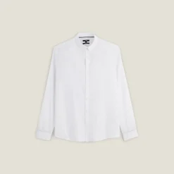 Online Regular effen hemd in biokatoen Formele Overhemden|Overhemd