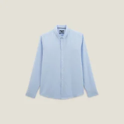 Shop Regular effen hemd in biokatoen Formele Overhemden|Overhemd