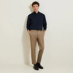 New Regular effen hemd in biokatoen Formele Overhemden|Overhemd