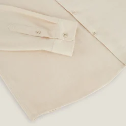 Shop Regular effen hemd in gekreukte stof van katoen en Overhemd