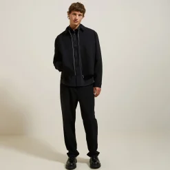 Discount Regular effen hemd in katoen, nylon en elastaan Formele Overhemden|Overhemd