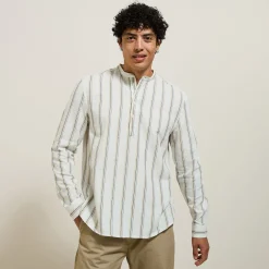 Best Sale Regular fit gestreept hemd van katoen Overhemd