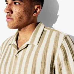 Store Regular fit gestreept overhemd met korte mouw van Overhemd