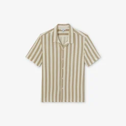 Store Regular fit gestreept overhemd met korte mouw van Overhemd