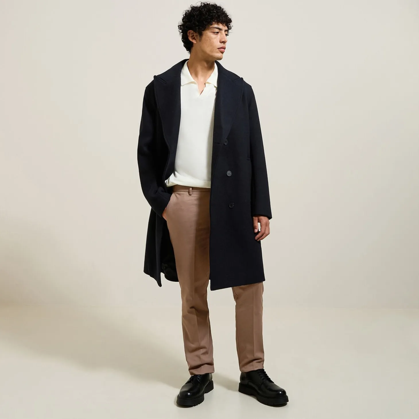 New Regular fit twill broek Broek