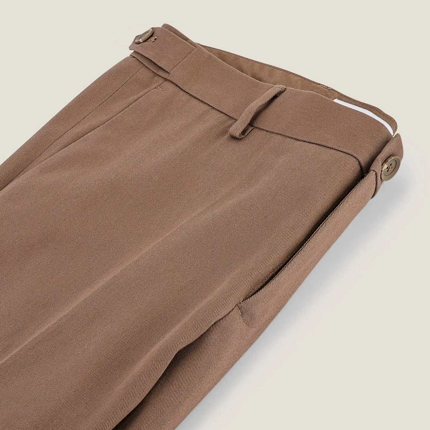 New Regular fit twill broek Broek