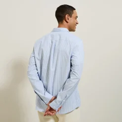 Discount Regular gestreept hemd in katoen Formele Overhemden|Overhemd