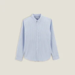 Discount Regular gestreept hemd in katoen Formele Overhemden|Overhemd