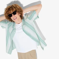 Cheap Regular gestreept hemdje in geweven katoen Overhemd