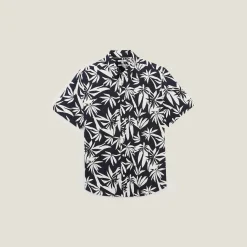 Cheap Regular hawaïhemdje met bloemenprint in biokatoen Overhemd