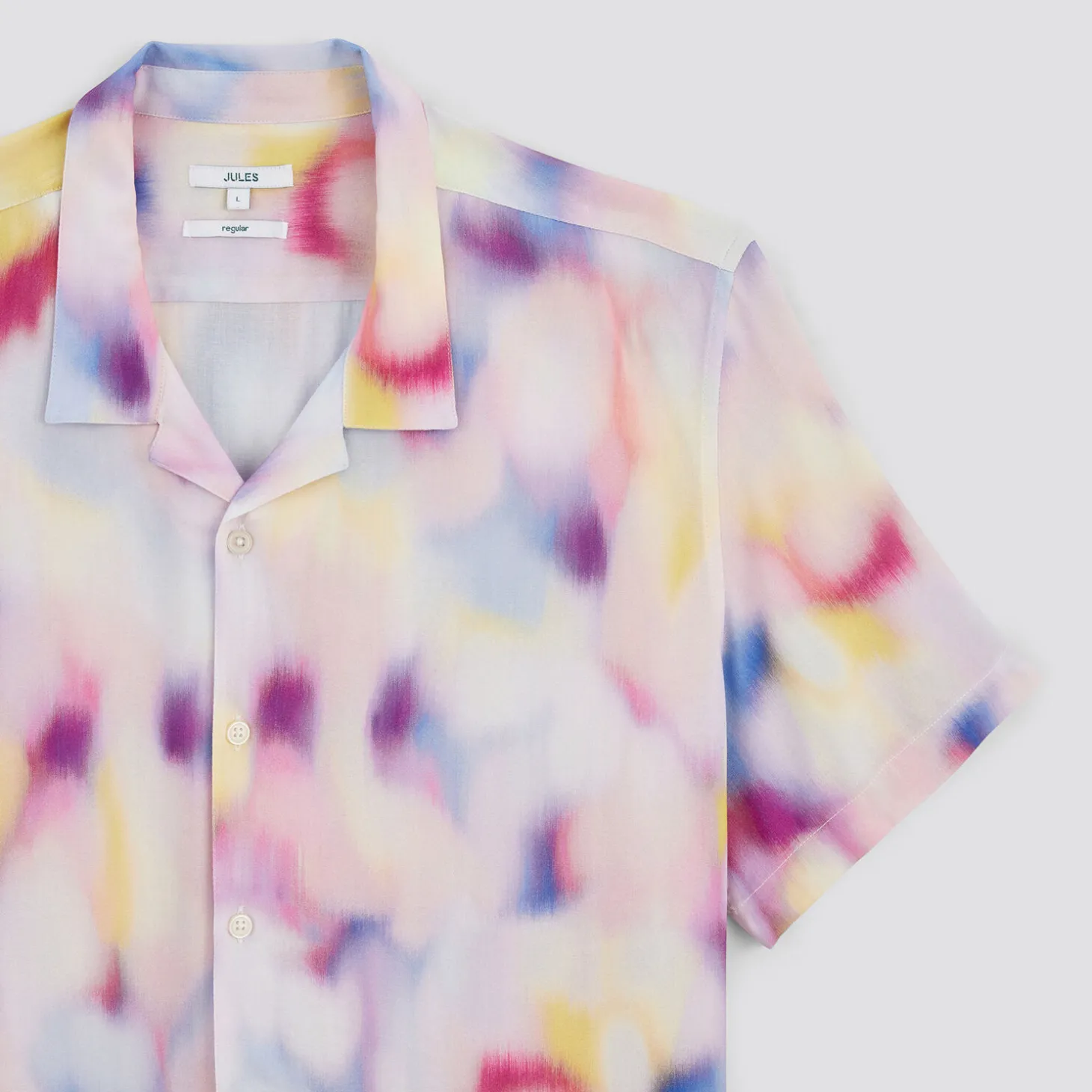 New Regular hawaïhemdje met print in ecovero viscose Overhemd