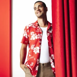 Sale Regular hemdje met landschapsprint in gevlamd kato Overhemd