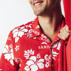 Sale Regular hemdje met landschapsprint in gevlamd kato Overhemd