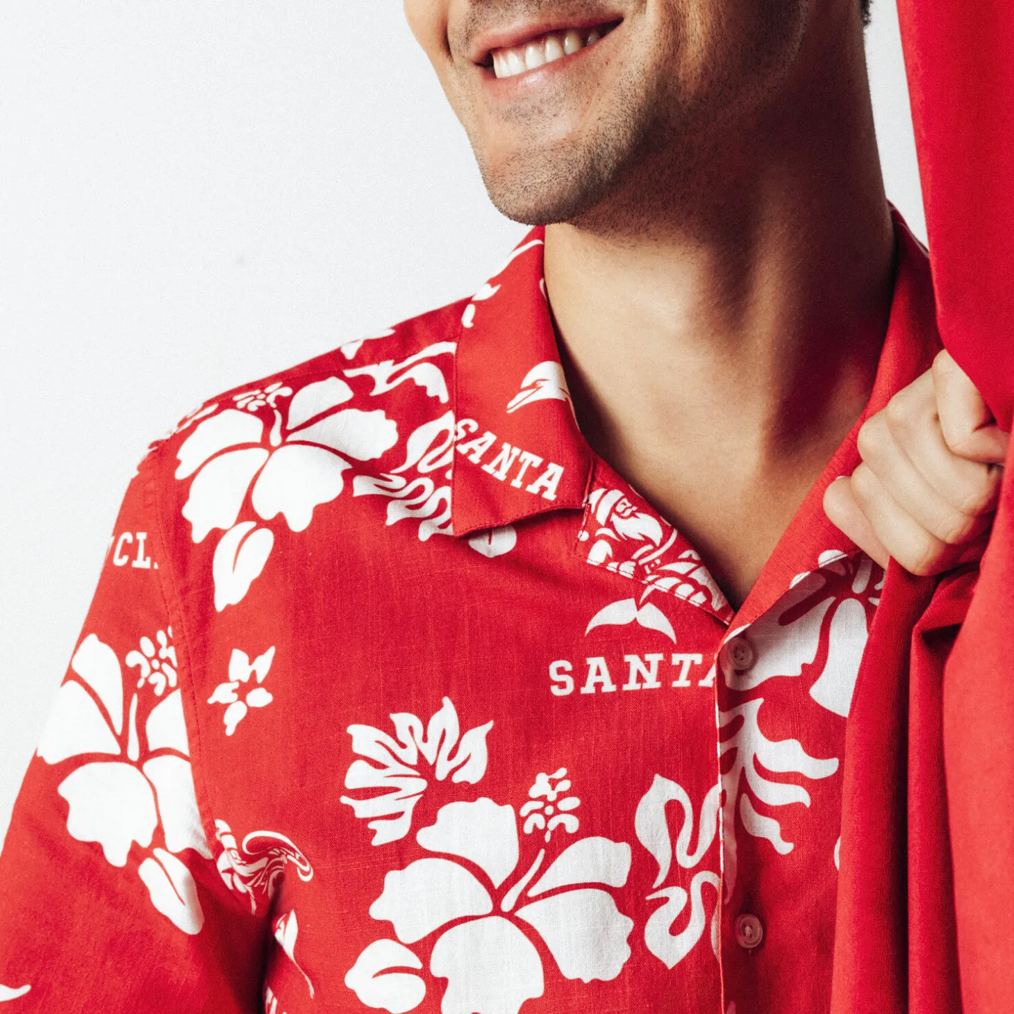 Sale Regular hemdje met landschapsprint in gevlamd kato Overhemd