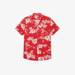 Sale Regular hemdje met landschapsprint in gevlamd kato Overhemd