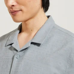 Shop Regular, katoenen hemdje met geborduurd motief Overhemd