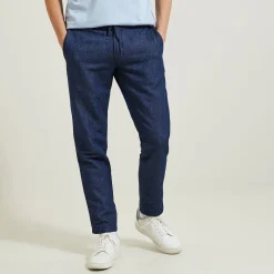 Store Relax jeans met linnen Jeans Tapered|Jeans