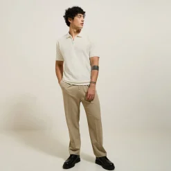 Flash Sale Relax polo in textuurstof met korte mouwen en polo Polo