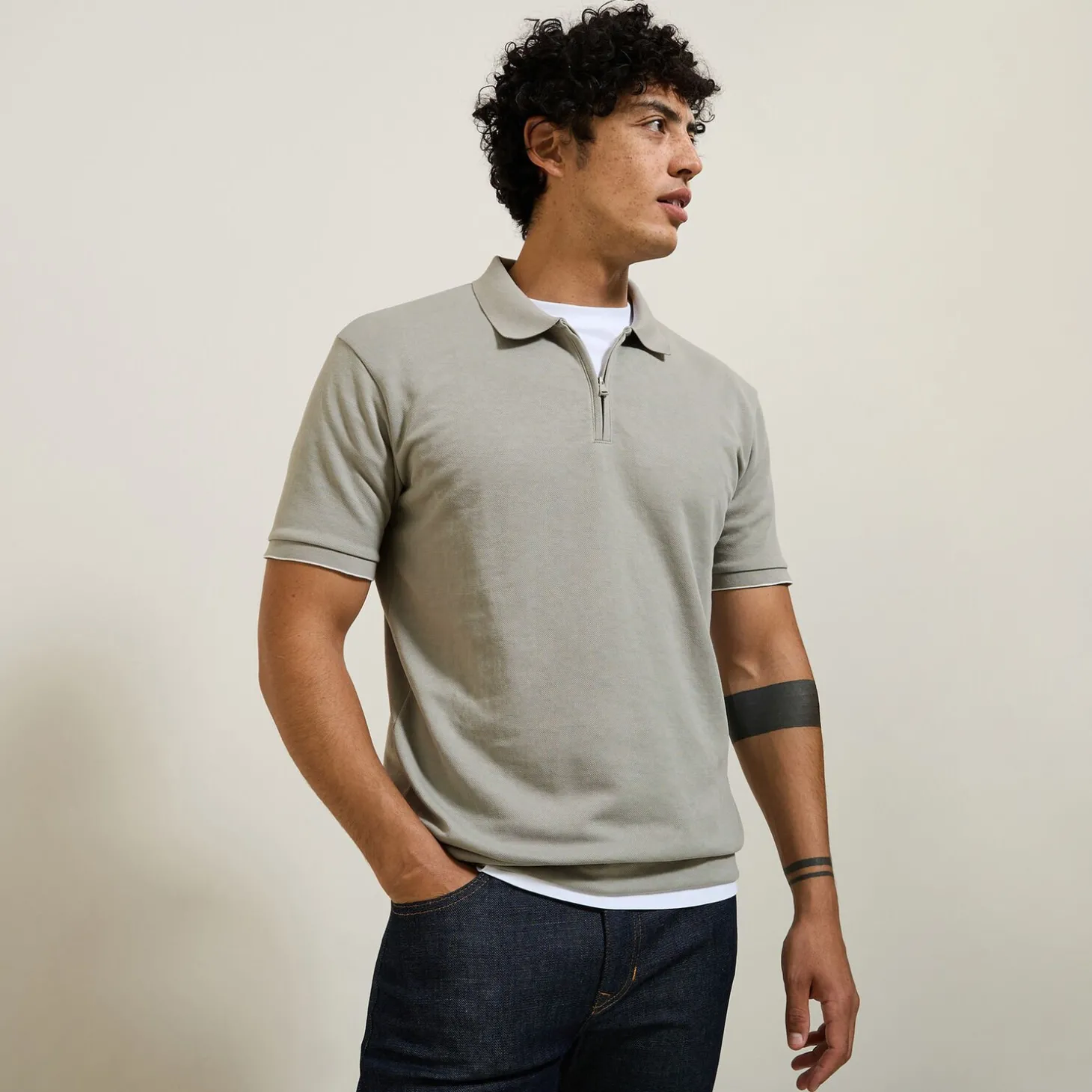 Best Sale Relax polo in textuurstof met korte mouwen en polo Polo