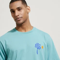 Clearance Relax T-shirt met print op voor-en achterkant T-shirt