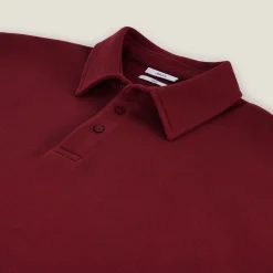 Online Relaxed effen sweater met polokraag Sweater