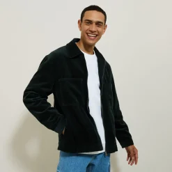 Cheap Ribfluwelen jack hemdskraag Mantel & Jack