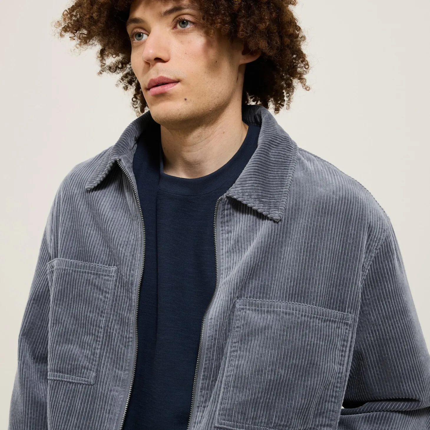 Outlet Ribfluwelen jack hemdskraag Mantel & Jack