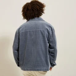 Outlet Ribfluwelen jack hemdskraag Mantel & Jack