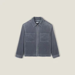 Outlet Ribfluwelen jack hemdskraag Mantel & Jack