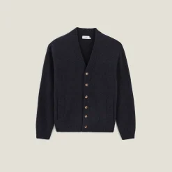 New Ribstof gilet-vestje met knopen Heren Gebreide Vesten Heren|Trui