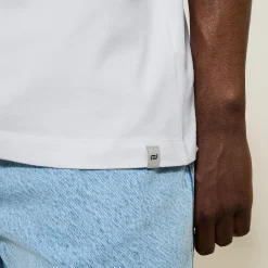 Outlet Slim basic T-shirt met ronde hals T-shirt