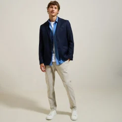 Cheap Slim chinobroek met flanelaspect Broek