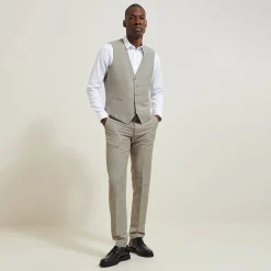 Discount Slim comfortabele kostuumbroek Linnen Kostuum|Kostuumbroek