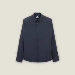 Flash Sale Slim effen hemd in gerecyclede polyamide Formele Overhemden|Overhemd