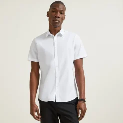 Discount Slim effen hemdje in biologisch katoen Formele Overhemden|Overhemd