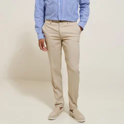 Fashion Slim effen kostuumbroek Kostuumbroek|Broek