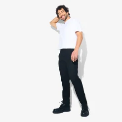 Sale Slim effen kostuumbroek Kostuumbroek|Broek