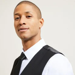 Shop Slim effen kostuumgilet Kostuumgilet